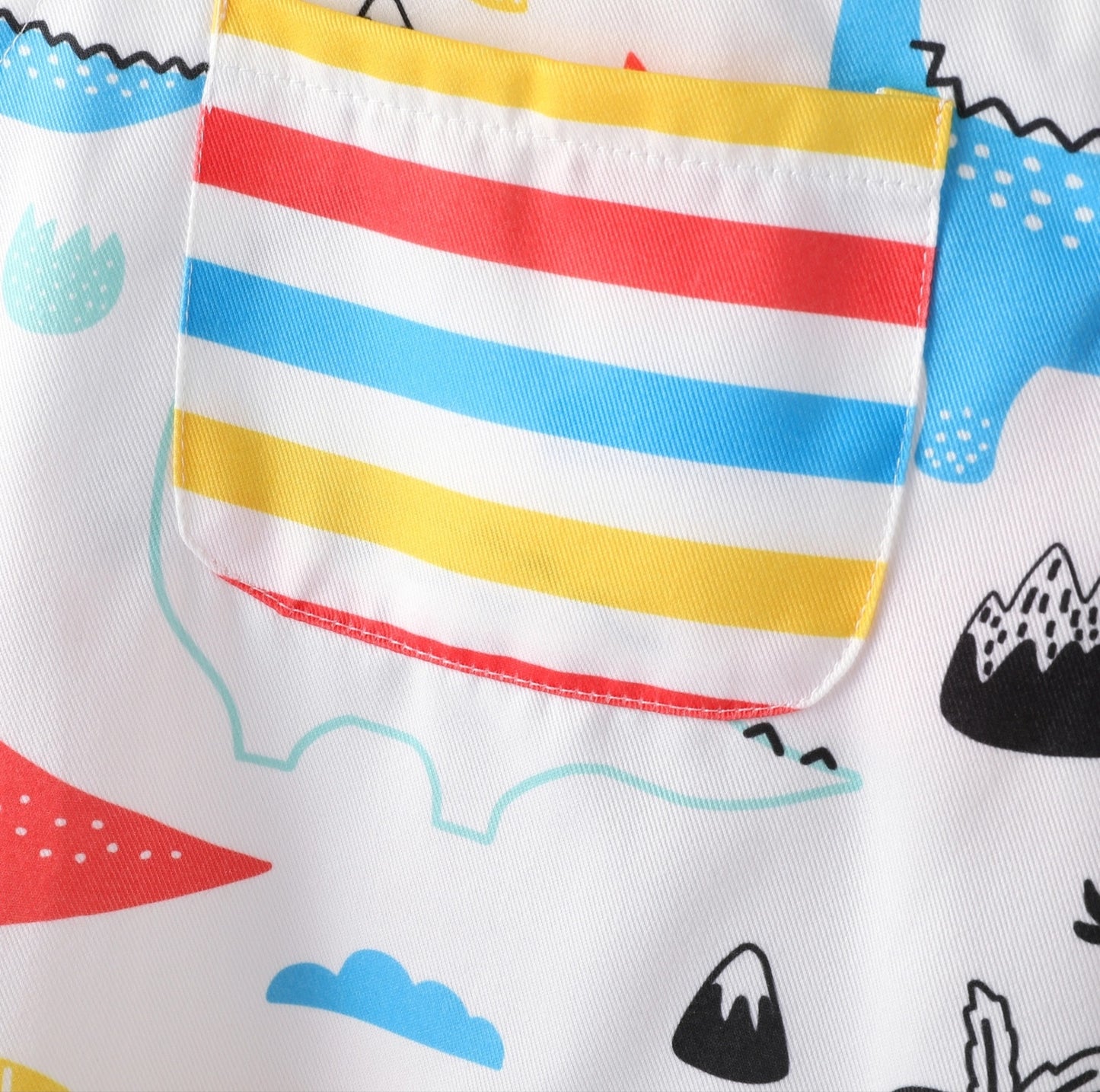 Baby Boy Multi Dinosaur Print Sleeveless Jumpsuit Overalls