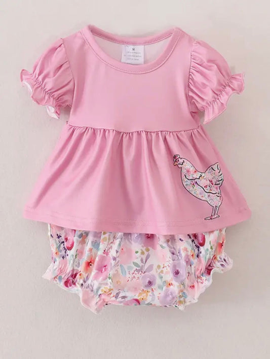Pink Farm Outfit Set