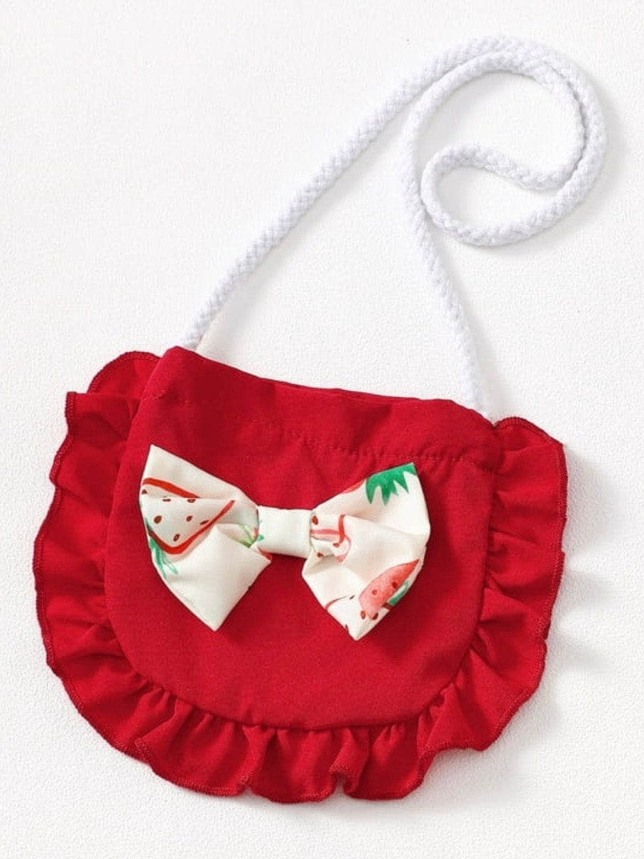 Strawberry Sweetheart Dress & Purse Set