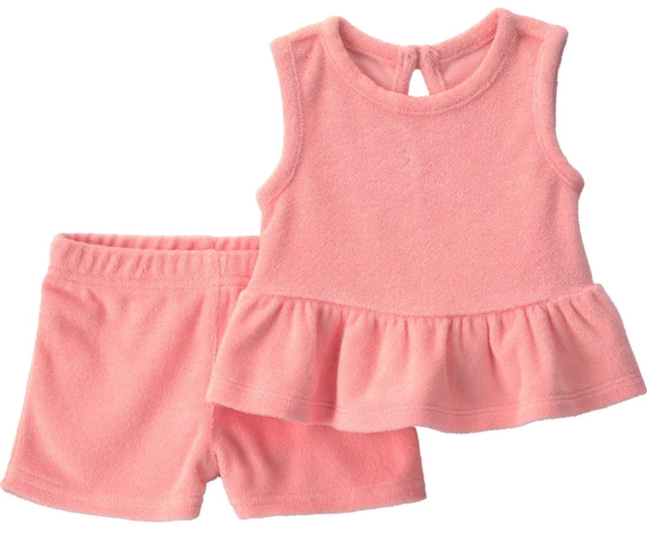 Pretty in Pink Ruffle Short Set