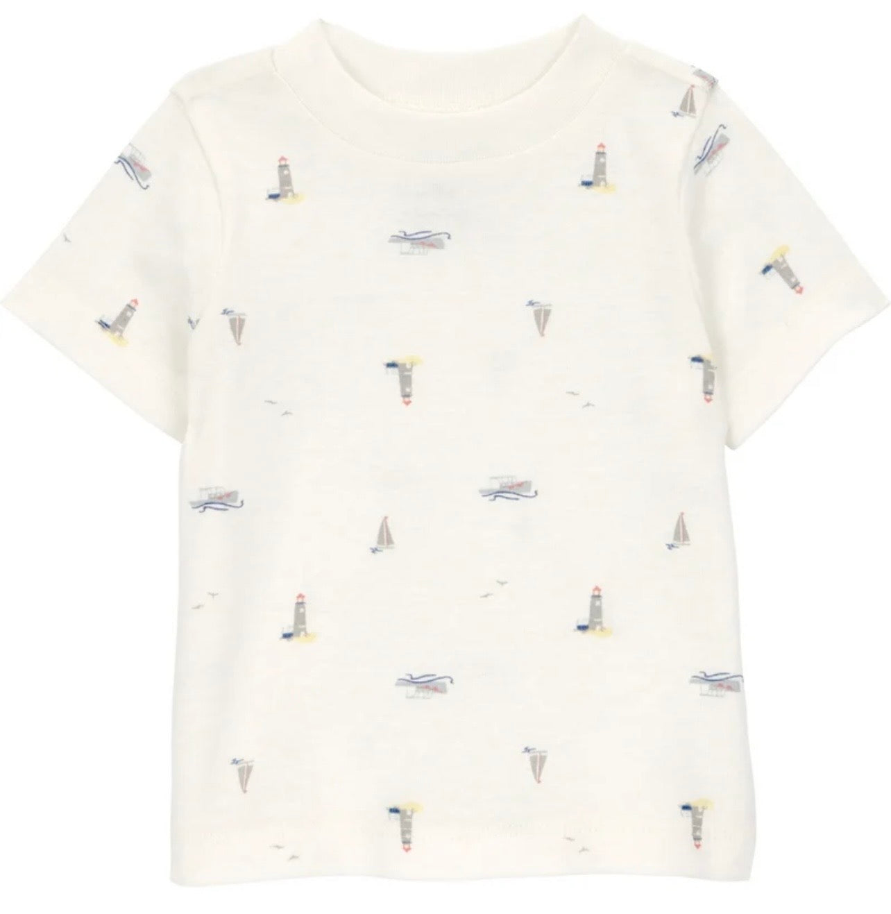 Denim Days 2-Piece Baby Boy Overall & T-Shirt Set