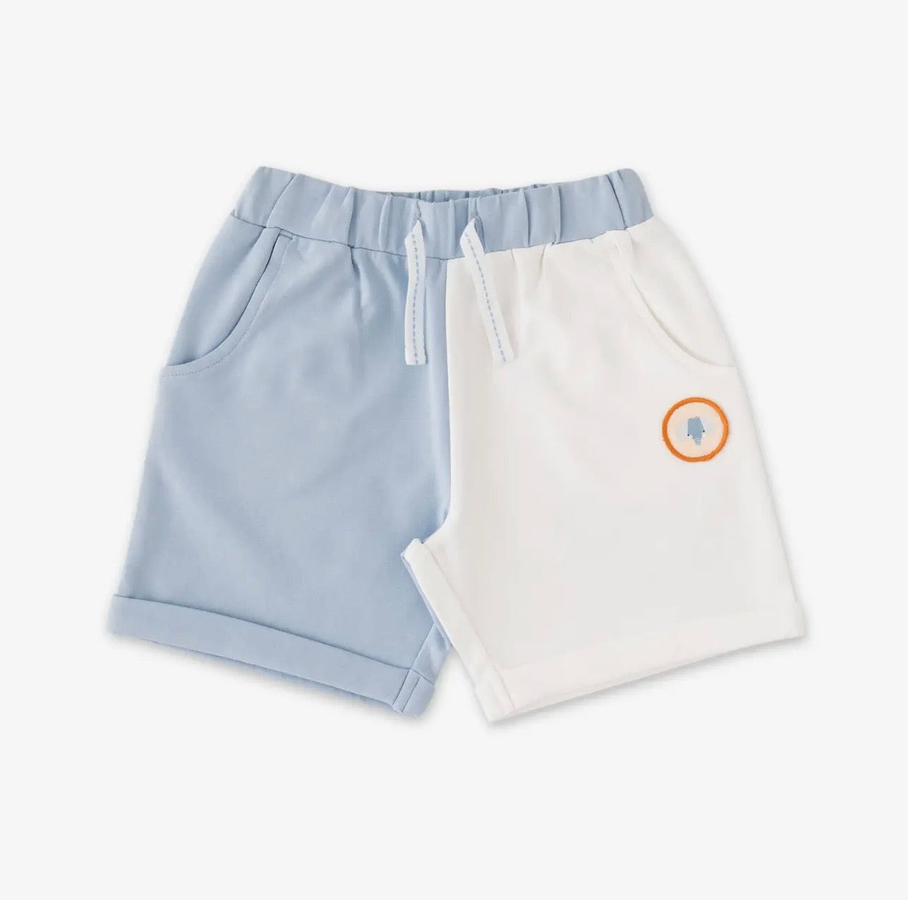 Color Block Toddler Set – Blue & White