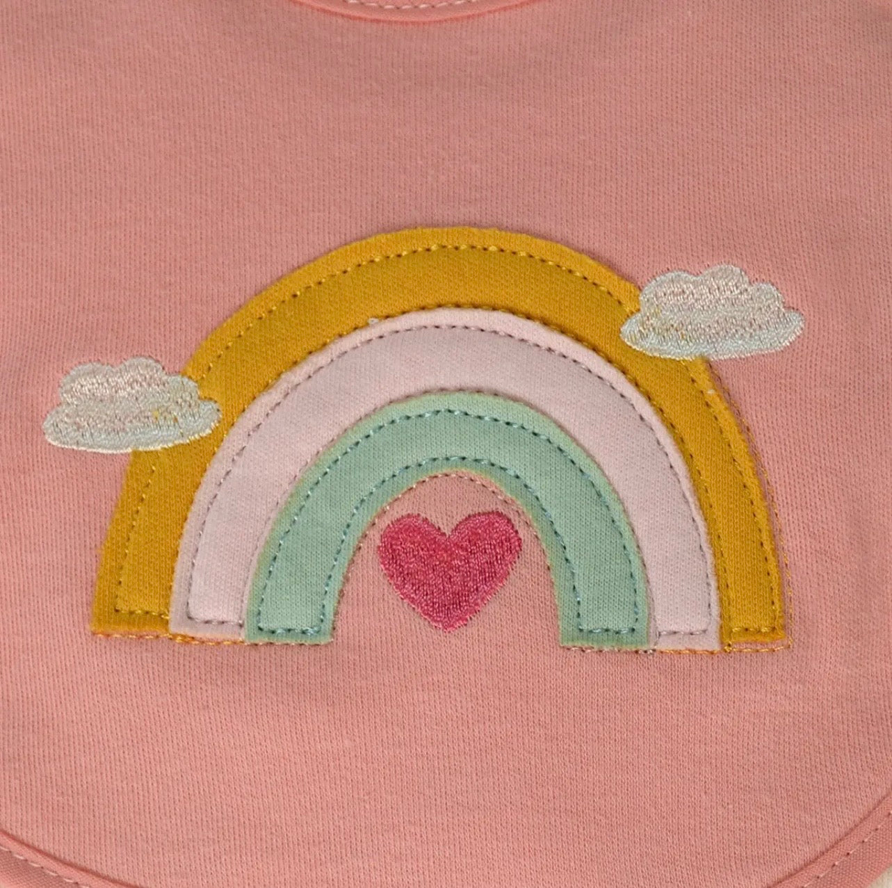 5-Pack Baby Bibs – Neutral rainbow