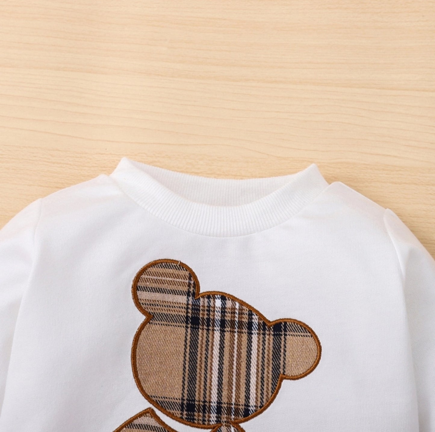 2pcs Baby Boy/Girl Bear Sweatshirt and Sweatpants Set