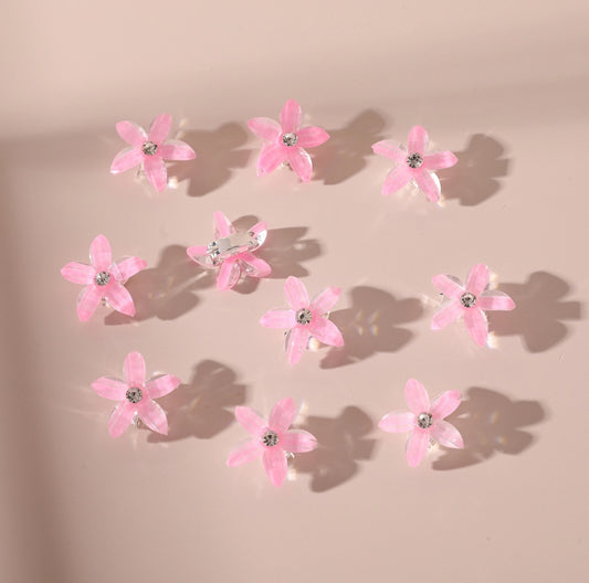 10-pack Kids/Toddler Literary Retro Pearl Flower-Shaped Clip